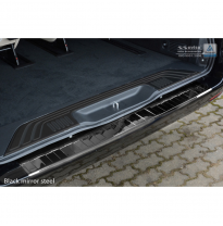 Black Mirror Protector Paragolpes Trasero Acero Inox Mercedes Vito / V-Class 2014-&#039;Ribs&#039;